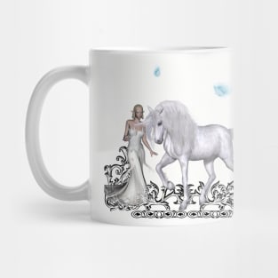 Wonderful fairy with unicorn Mug